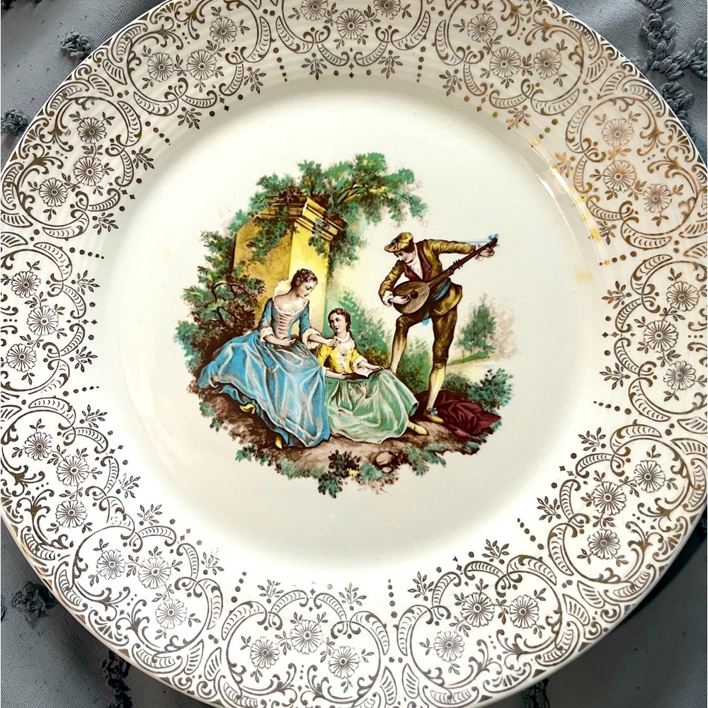 1940’s Triumph Limoges 22k Gold China D’or set